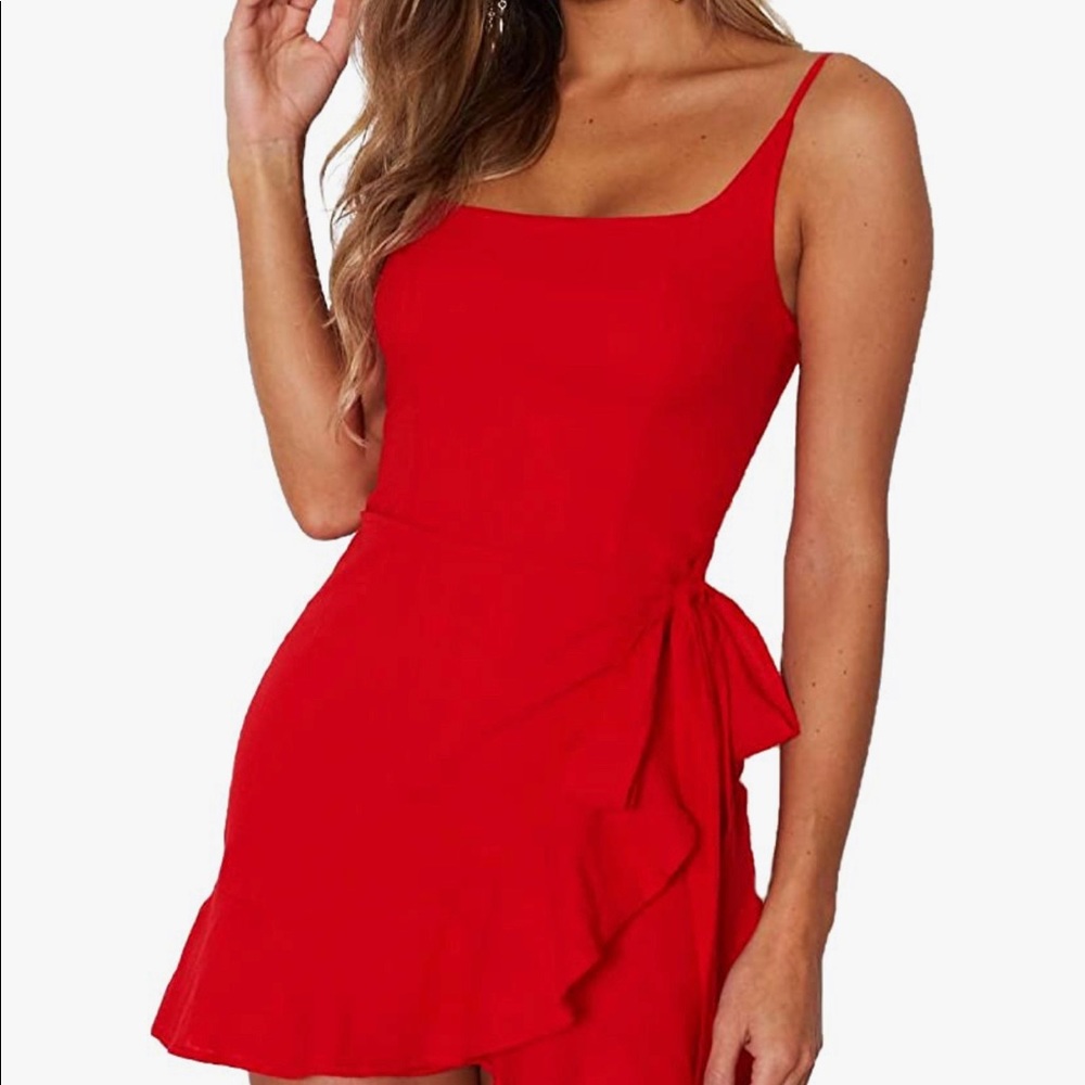 Relipop BRAND NEW red tank wrap skirt dress XL